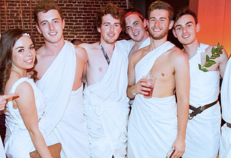 Fraternity Court shivering through the night with annual bedsheet toga party approaching